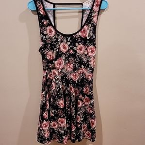 Cute floral dress with open back